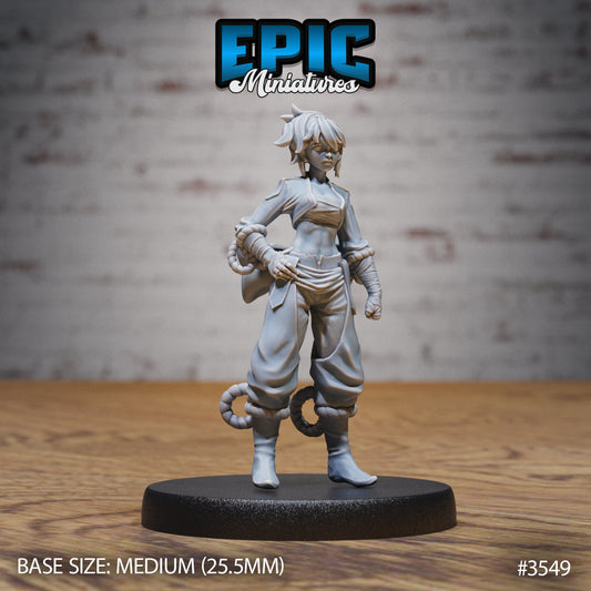 Monk Player Character - Female (3 Variants Available) - Epic Miniatures