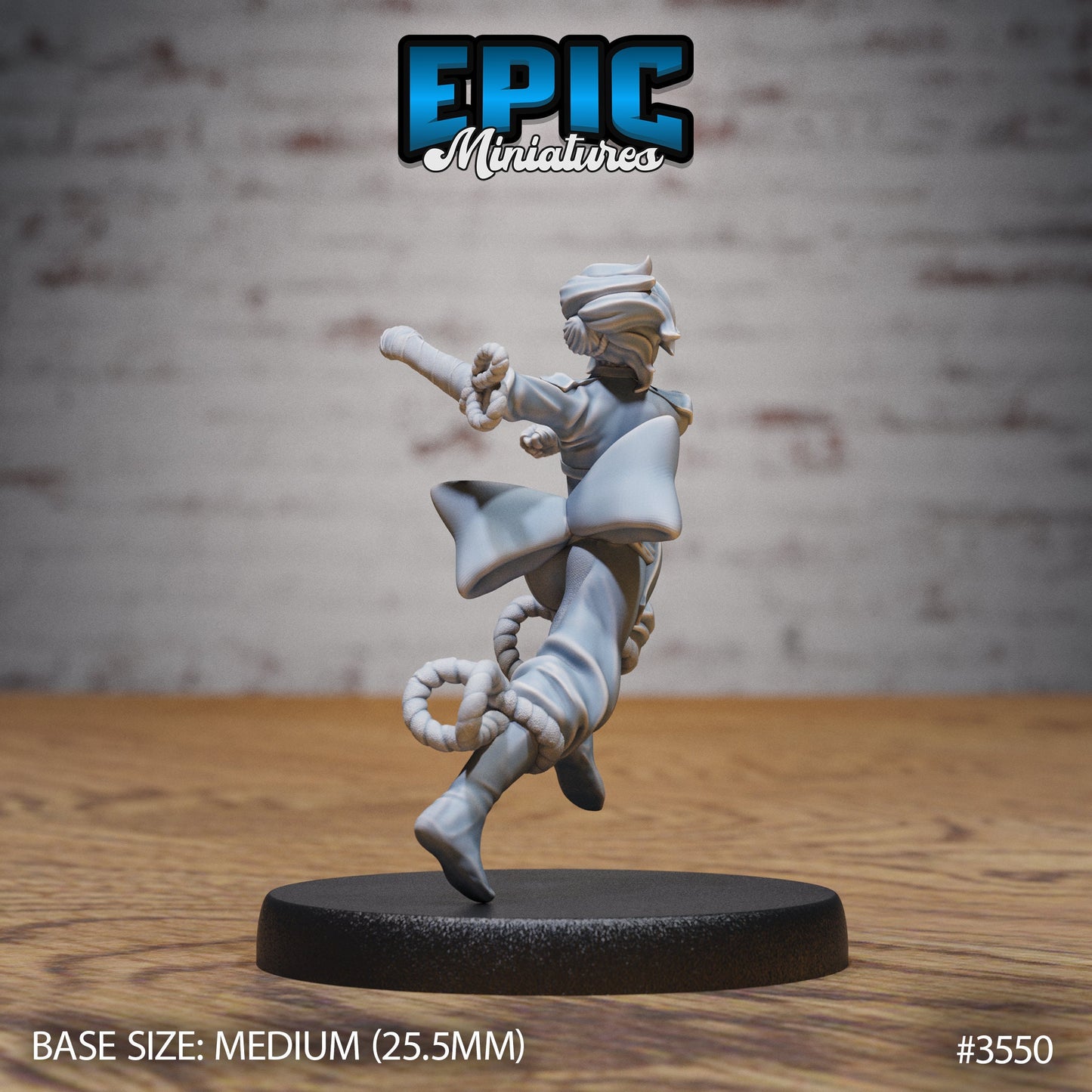 Monk Player Character - Female (3 Variants Available) - Epic Miniatures