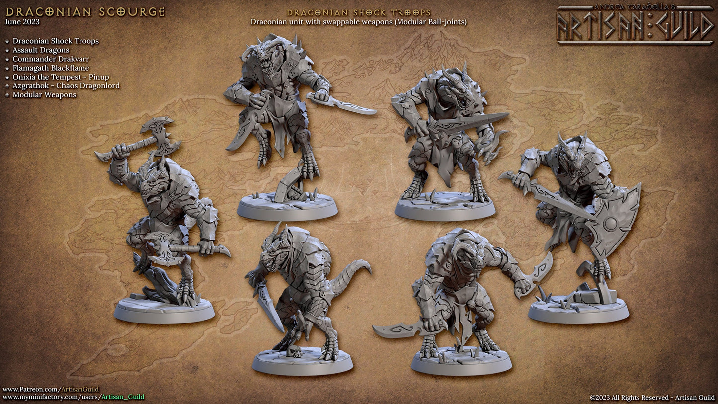Draconian Shock Troopers (6 Variants Available) - Artisan Guild