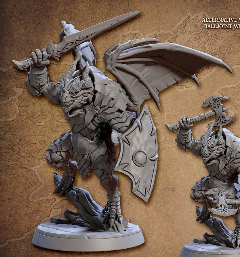 Draconian Winged Shock Troopers (6 Variants Available) - Artisan Guild