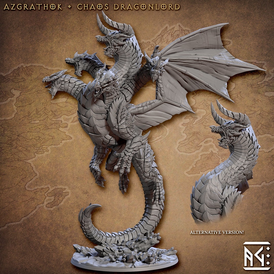 Azgrathok, Chaos Dragonlord (2 Variants Available) - Artisan Guild