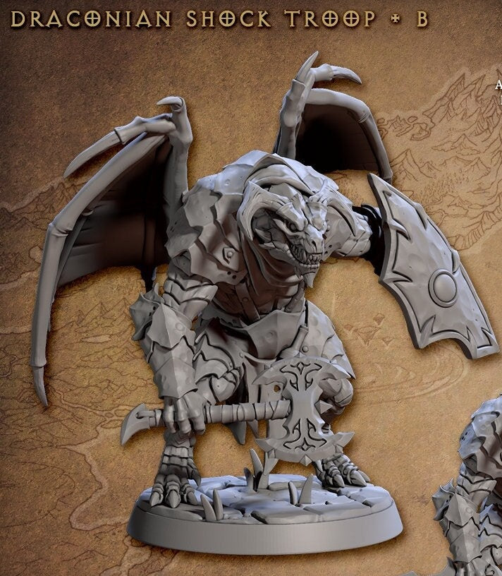 Draconian Winged Shock Troopers (6 Variants Available) - Artisan Guild