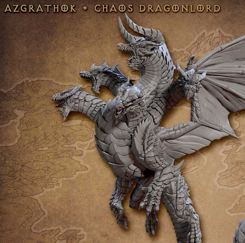 Azgrathok, Chaos Dragonlord (2 Variants Available) - Artisan Guild