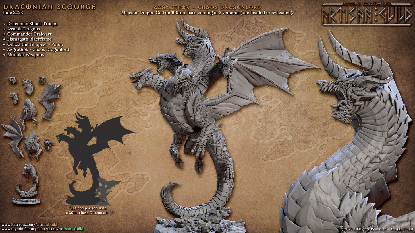 Azgrathok, Chaos Dragonlord (2 Variants Available) - Artisan Guild