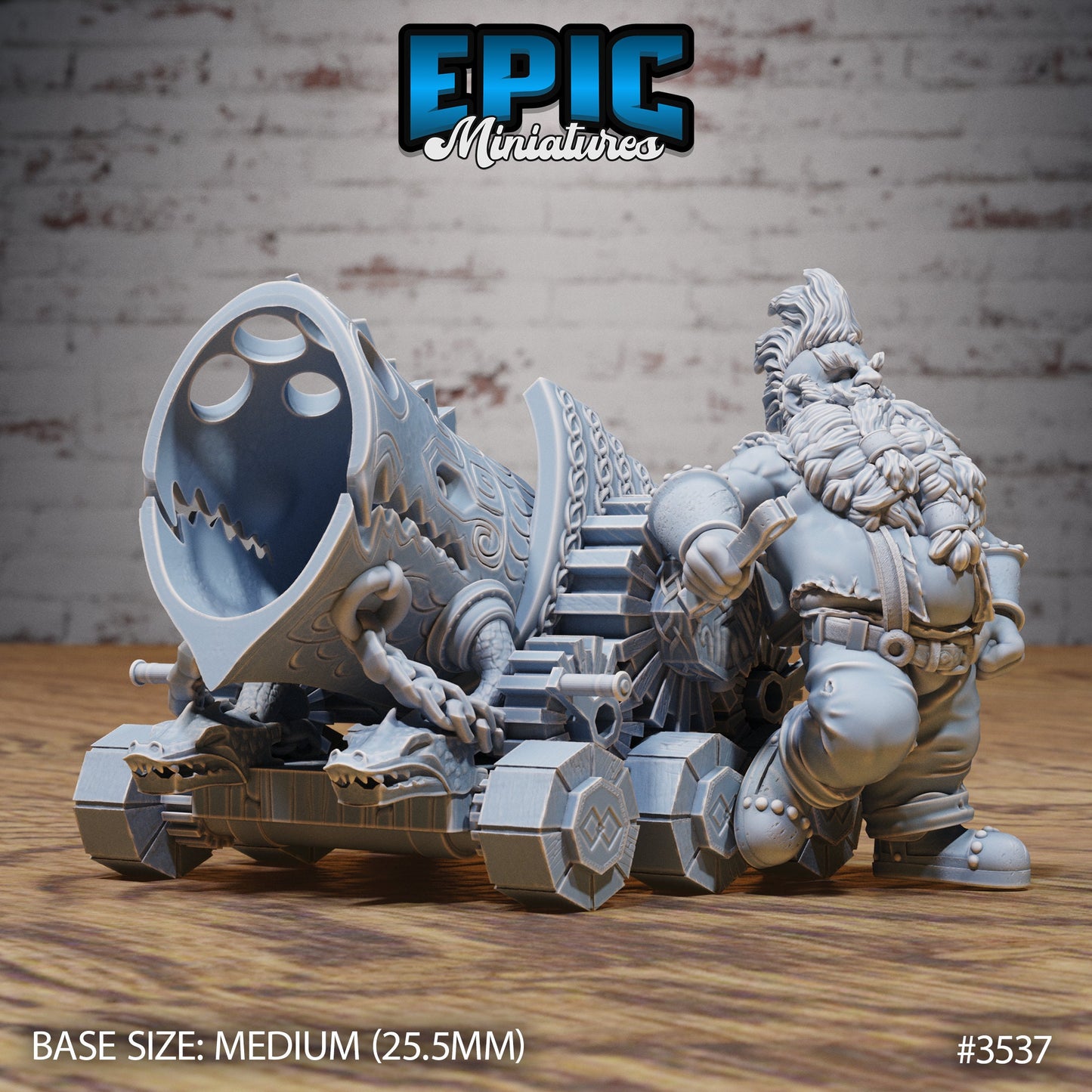 Cannon Dwarf (3 Variants Available) - Epic Miniatures