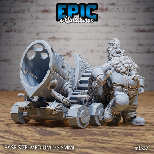 Cannon Dwarf (3 Variants Available) - Epic Miniatures