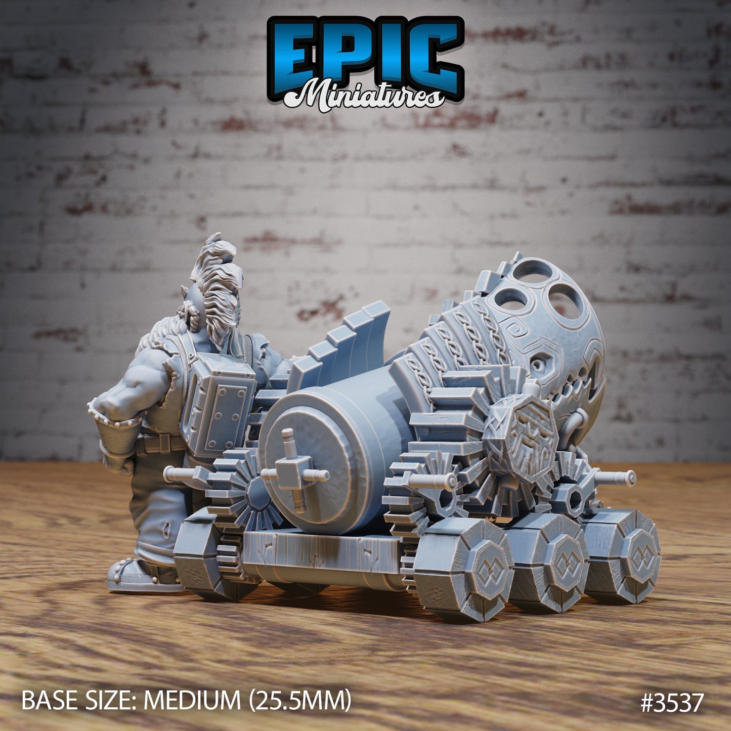 Cannon Dwarf (3 Variants Available) - Epic Miniatures