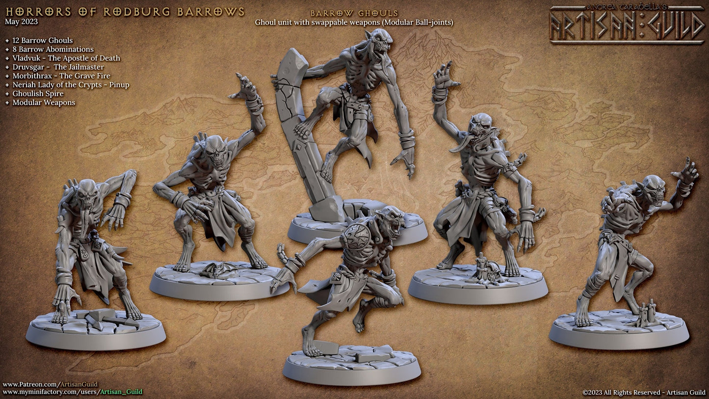 Barrow Ghouls, Claws Set (6 Variants Available) - Artisan Guild