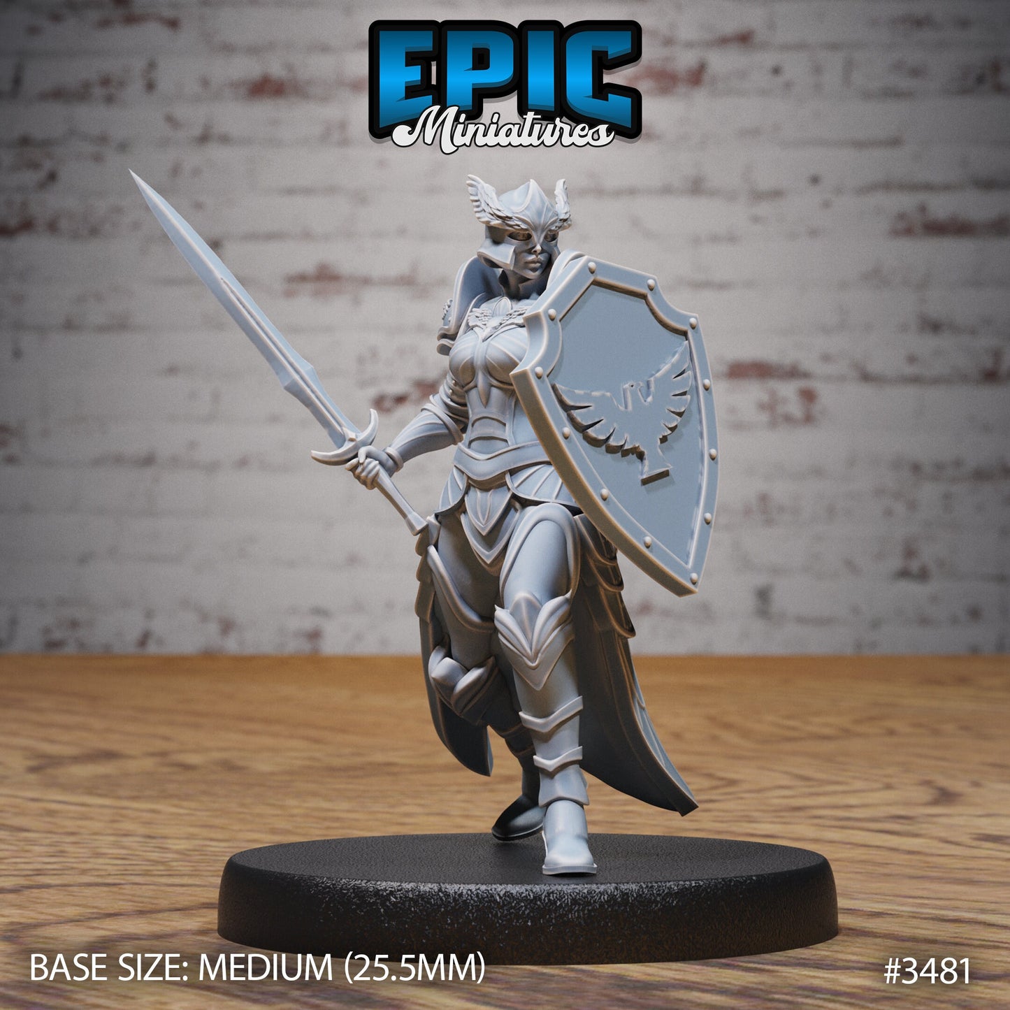 Knight Lady Gisella (3 Variants Available) - Epic Miniatures