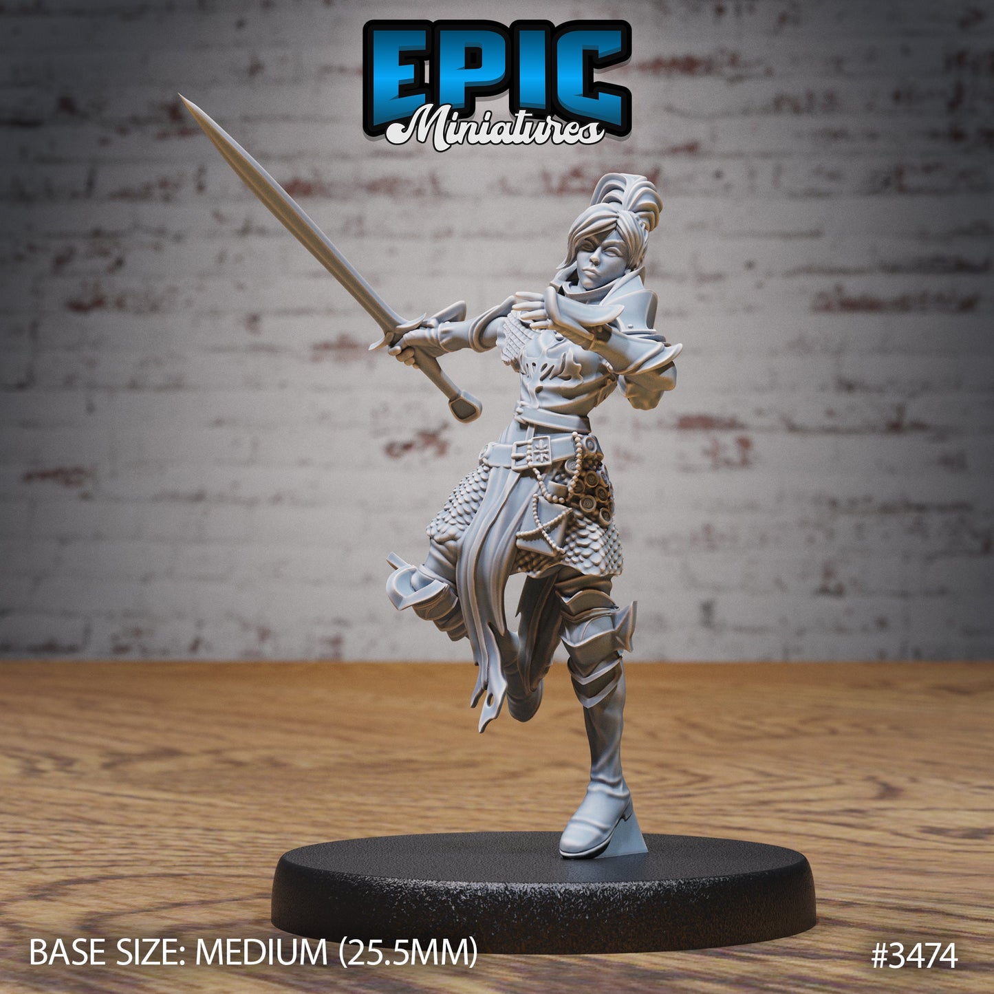 Knight Lady Joan (4 Variants Available) - Epic Miniatures