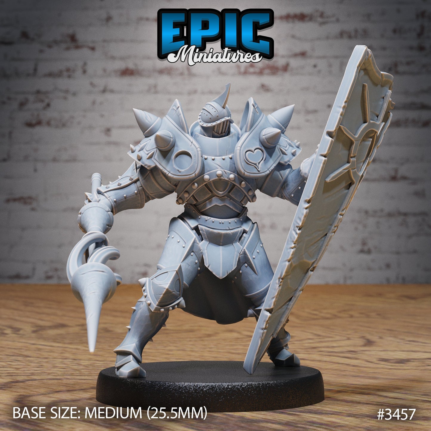 Heart Knight (3 Variants Available) - Epic Miniatures