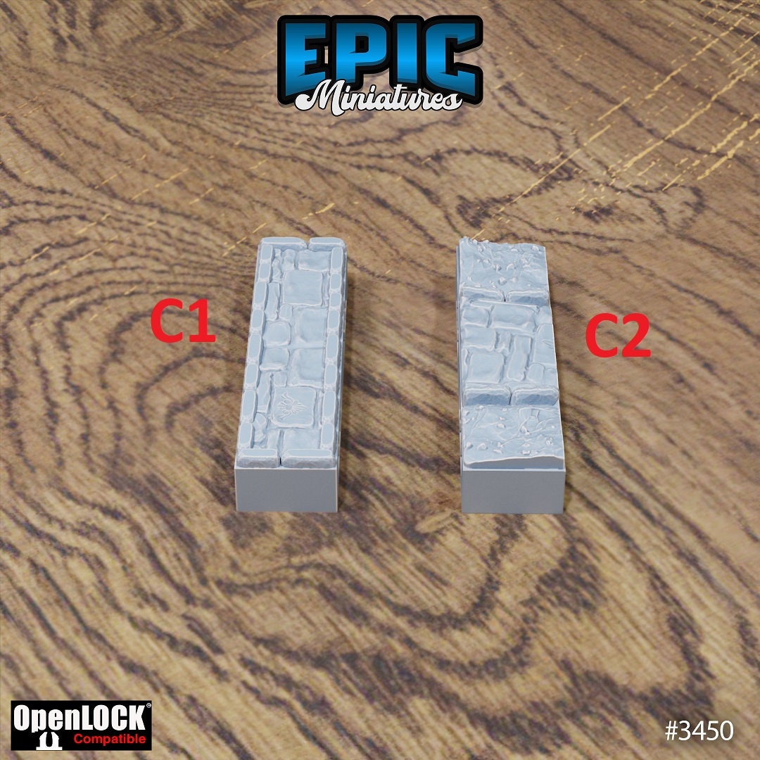 Chivalry Garden Terrain, Floor Tiles (OpenLock) - Epic Miniatures