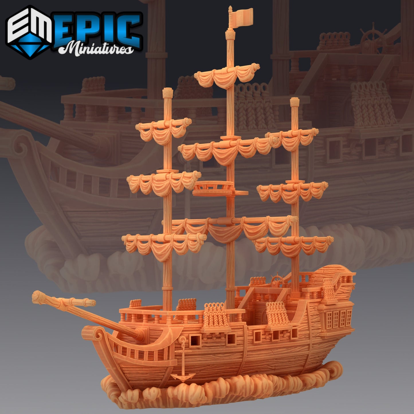 Pirate Ship, The Menace - Epic Miniatures