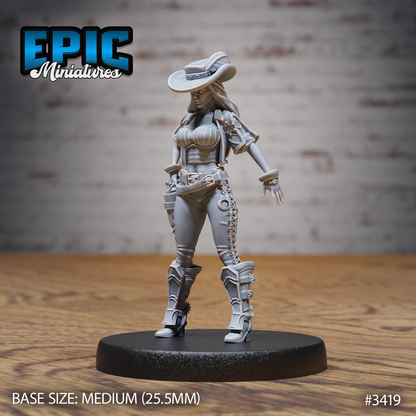 Female Gunslinger (3 Variants Available) - Epic Miniatures
