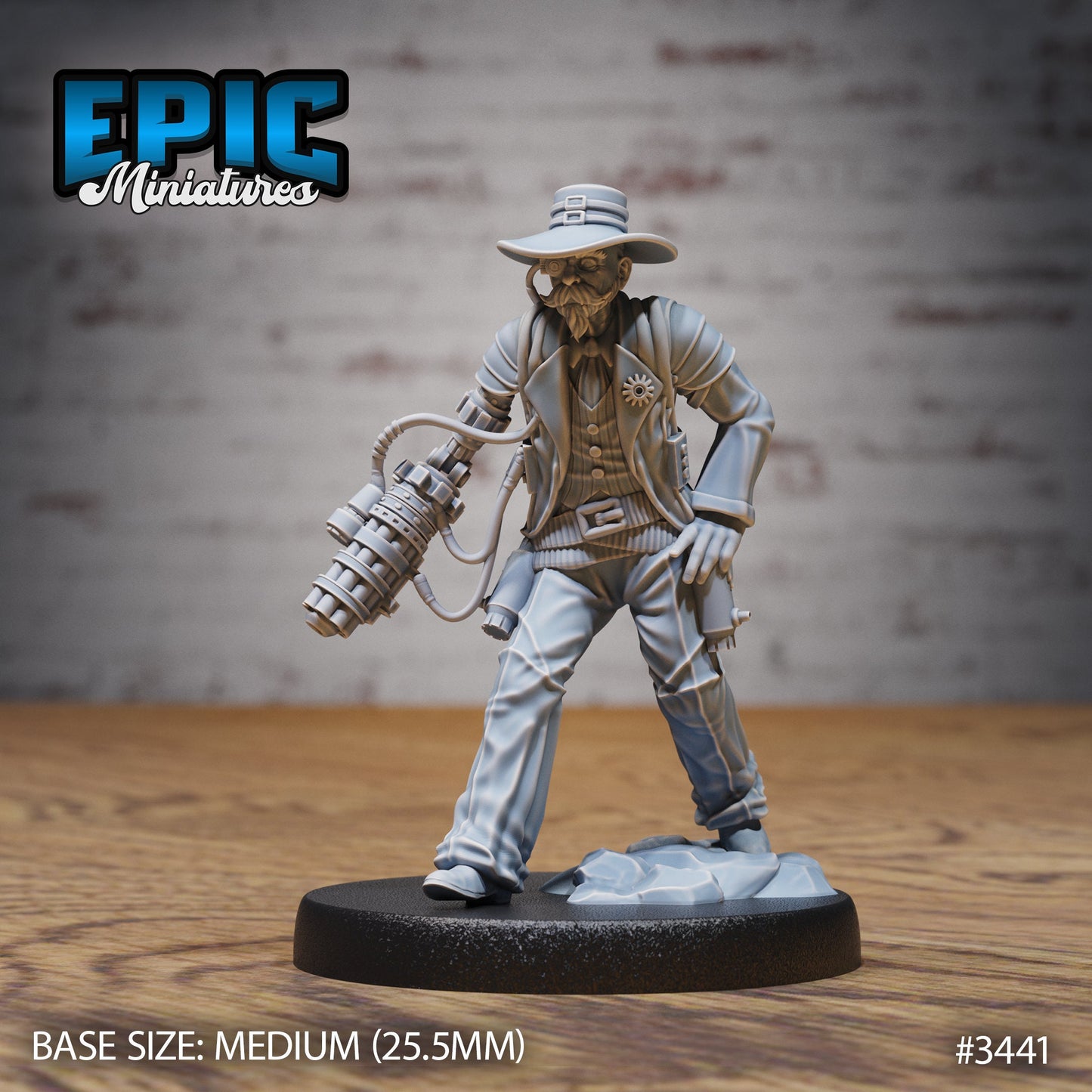 Gatling Artificer Sheriff (3 Variants Available) - Epic Miniatures