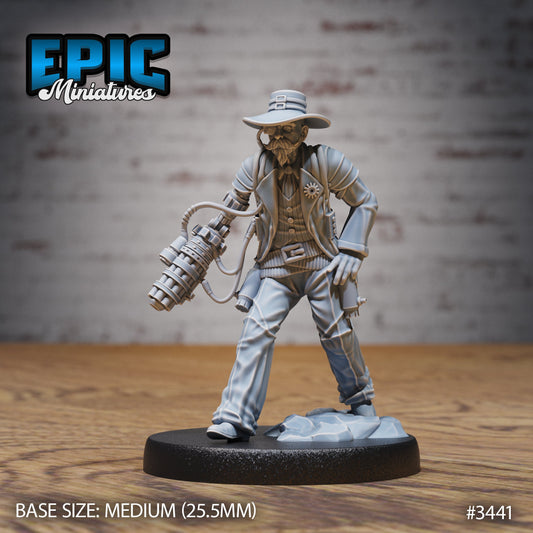Gatling Artificer Sheriff (3 Variants Available) - Epic Miniatures