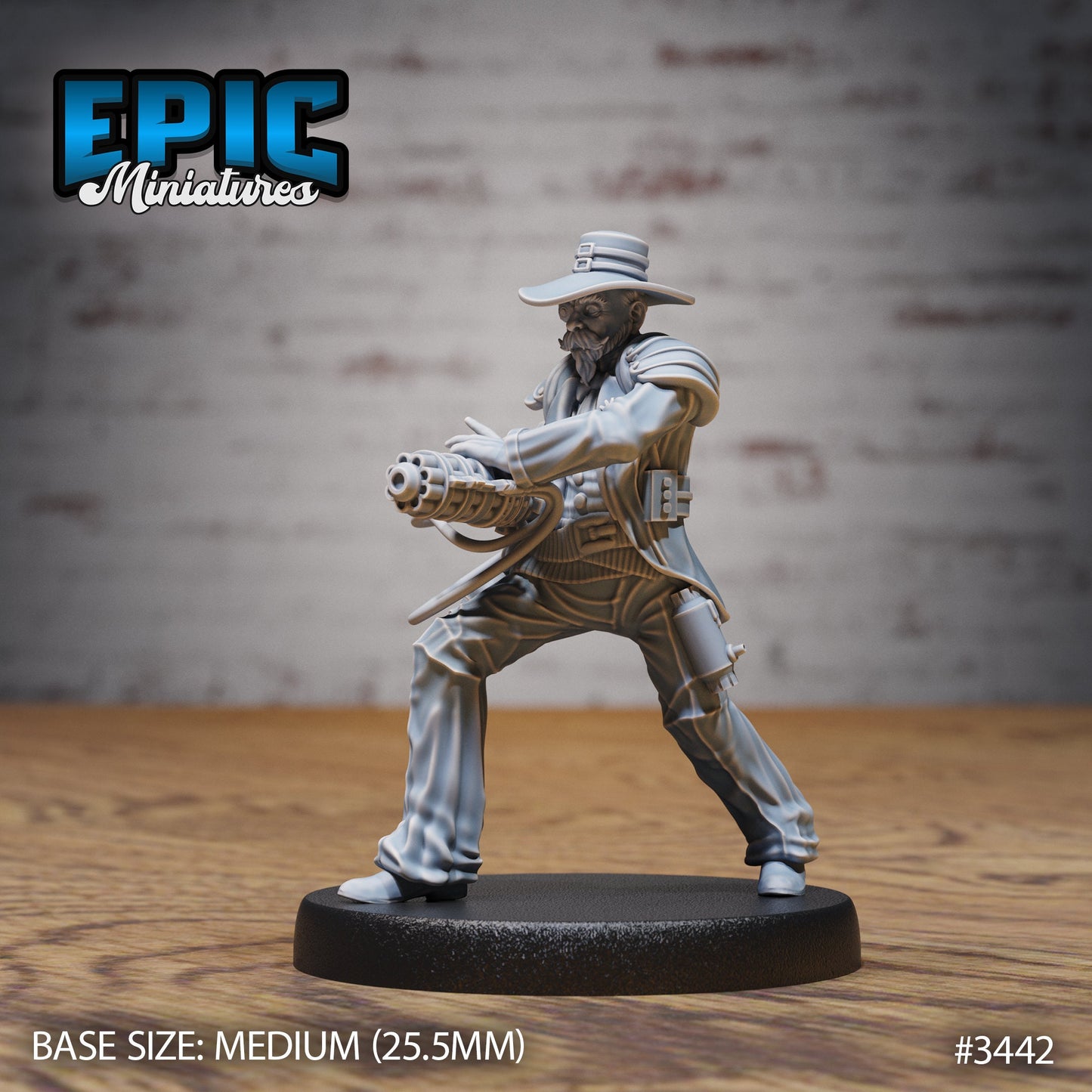 Gatling Artificer Sheriff (3 Variants Available) - Epic Miniatures