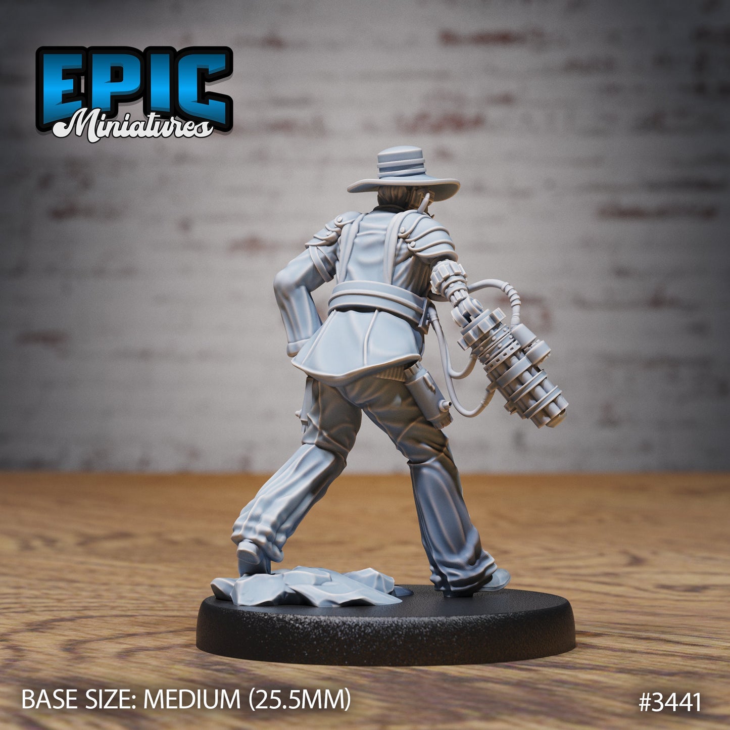 Gatling Artificer Sheriff (3 Variants Available) - Epic Miniatures