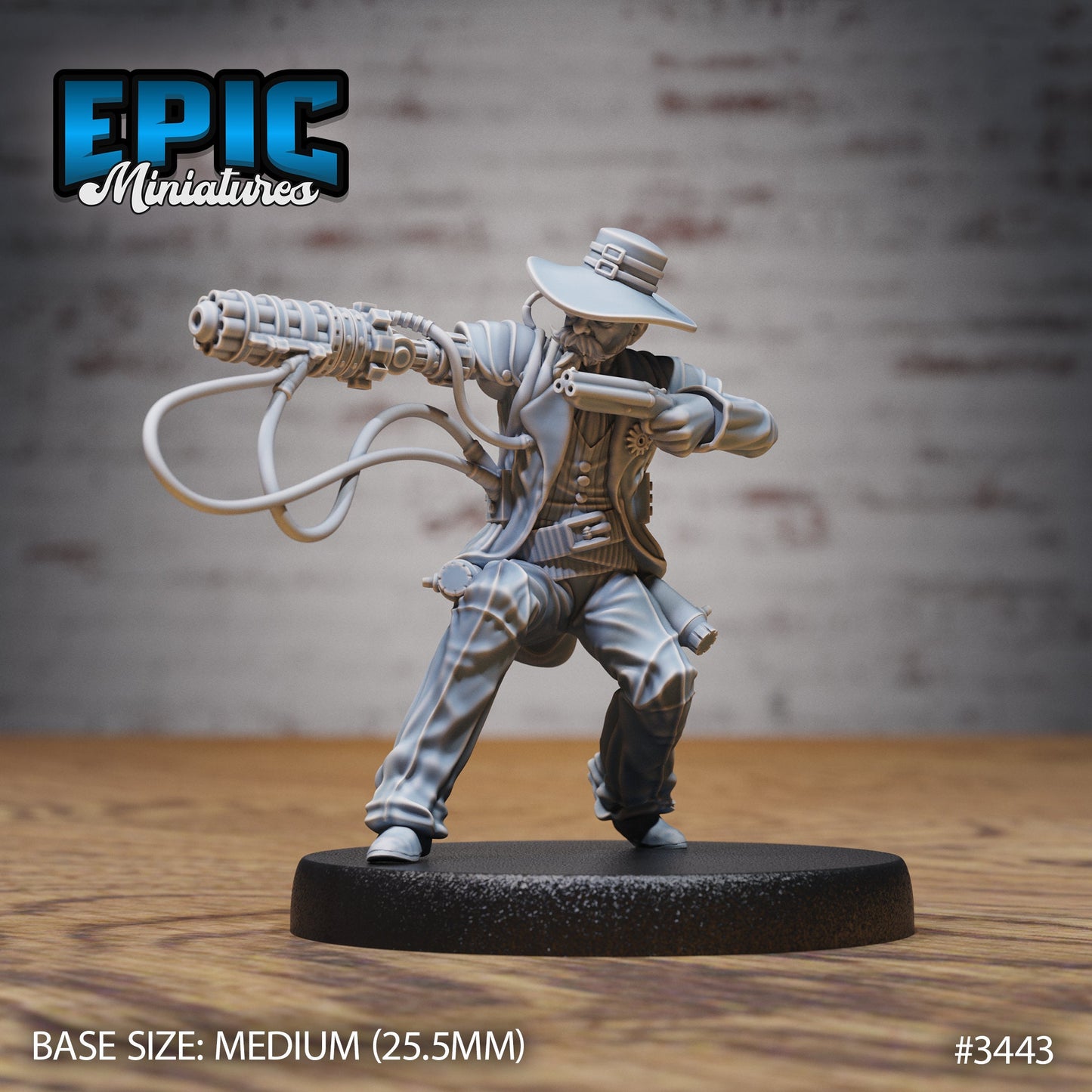 Gatling Artificer Sheriff (3 Variants Available) - Epic Miniatures