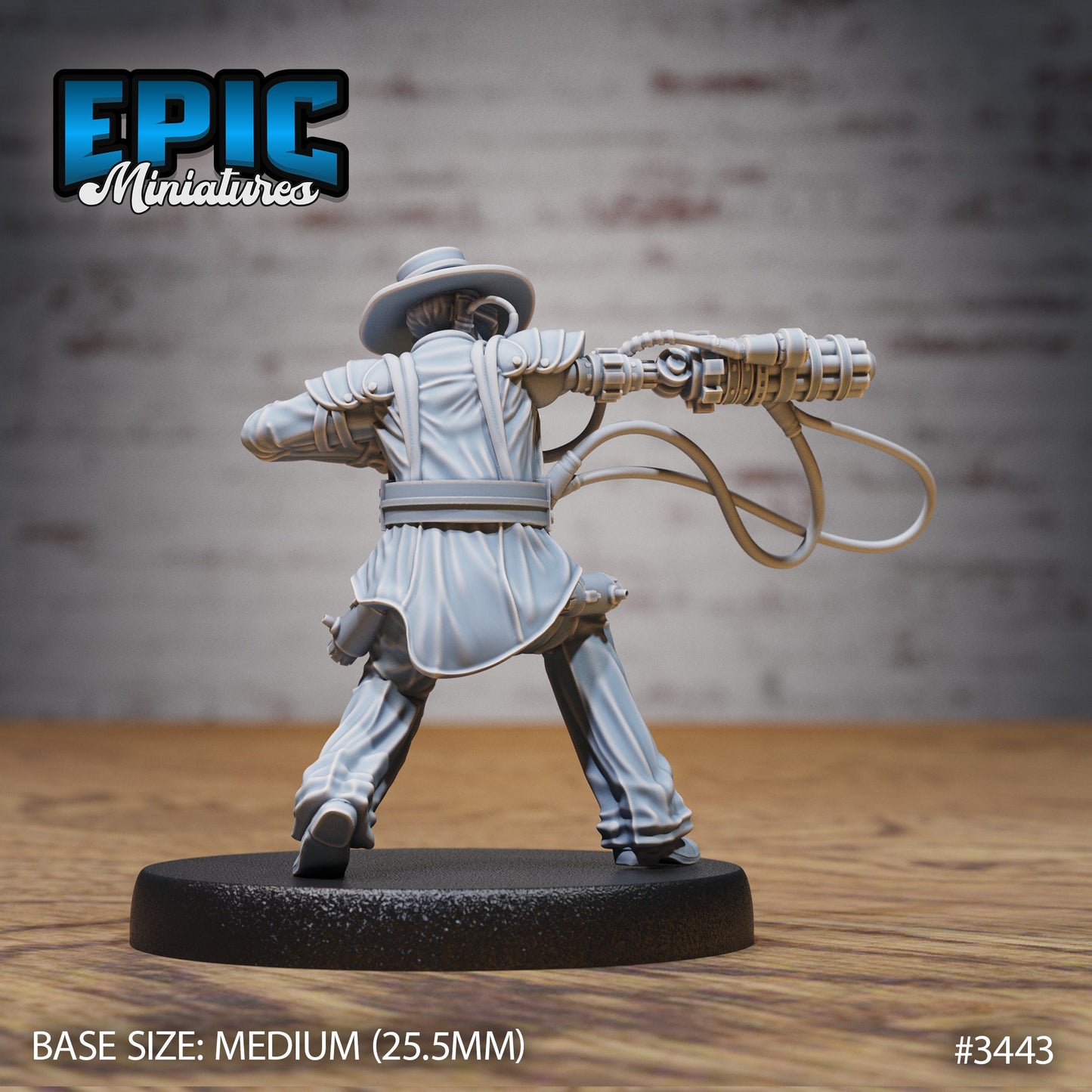 Gatling Artificer Sheriff (3 Variants Available) - Epic Miniatures