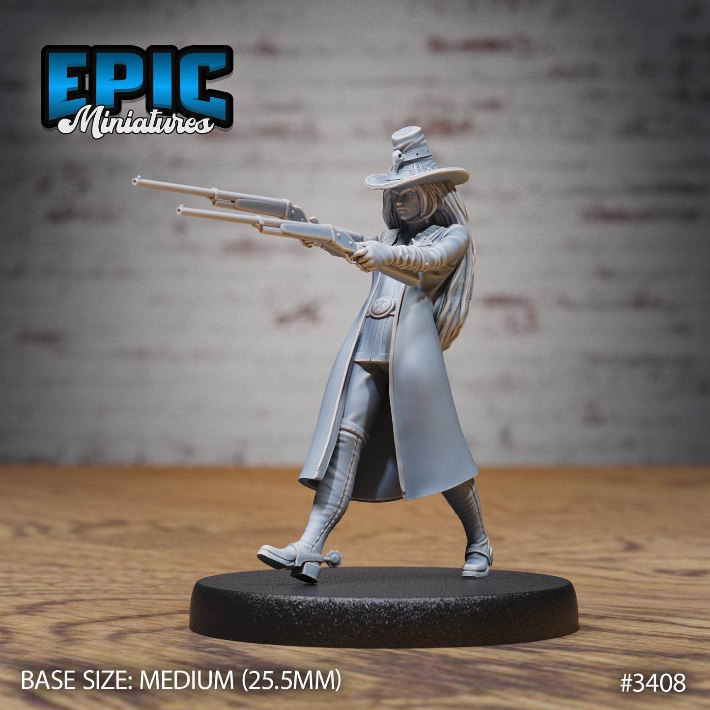 Sheriff, Female (3 Variants Available) - Epic Miniatures