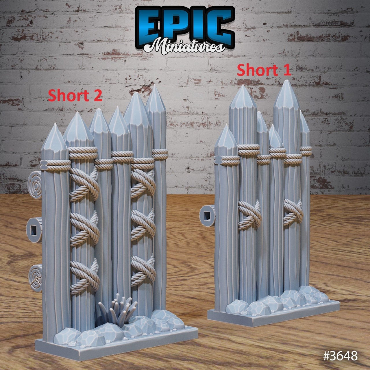 Bandit Camp Extra Walls Terrain Set - Epic Miniatures