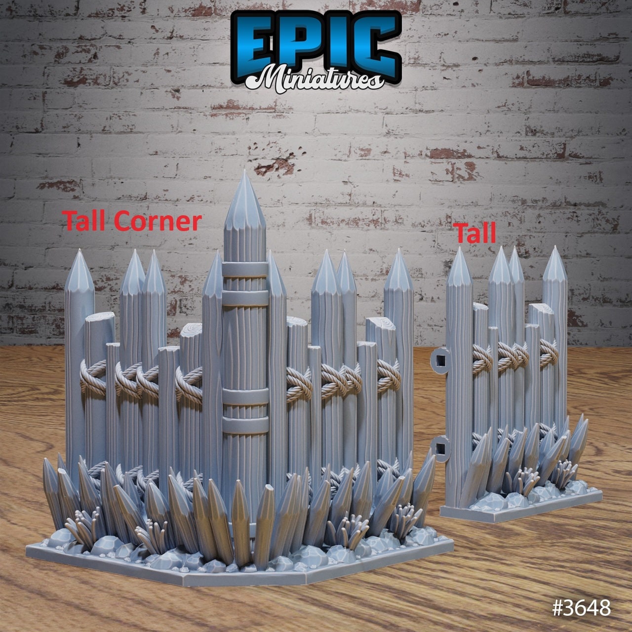 Bandit Camp Extra Walls Terrain Set - Epic Miniatures