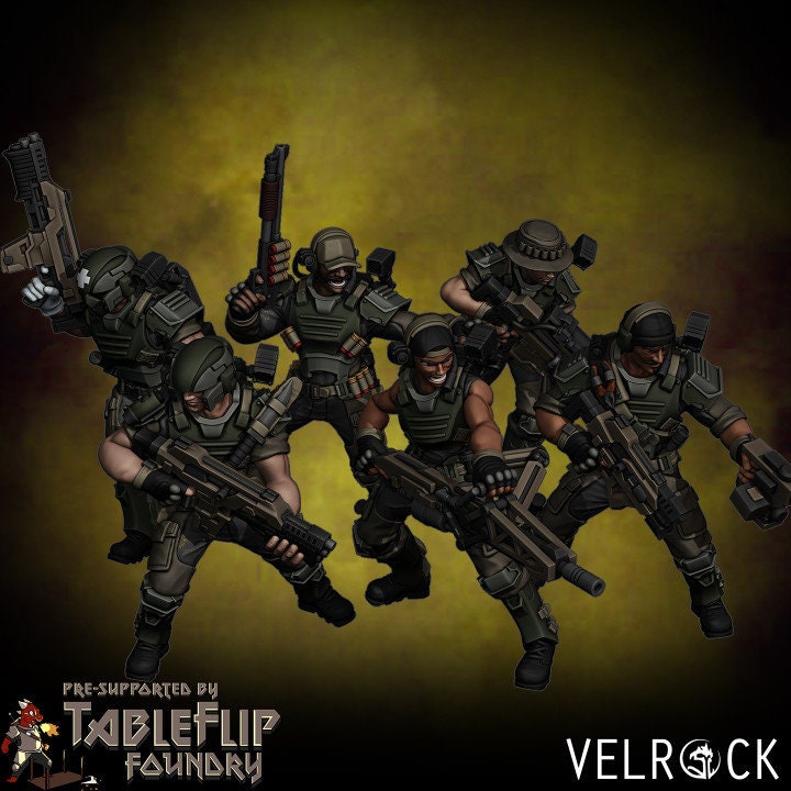 Colonial Marines, Set 1 (6 Variants Available) - Velrock