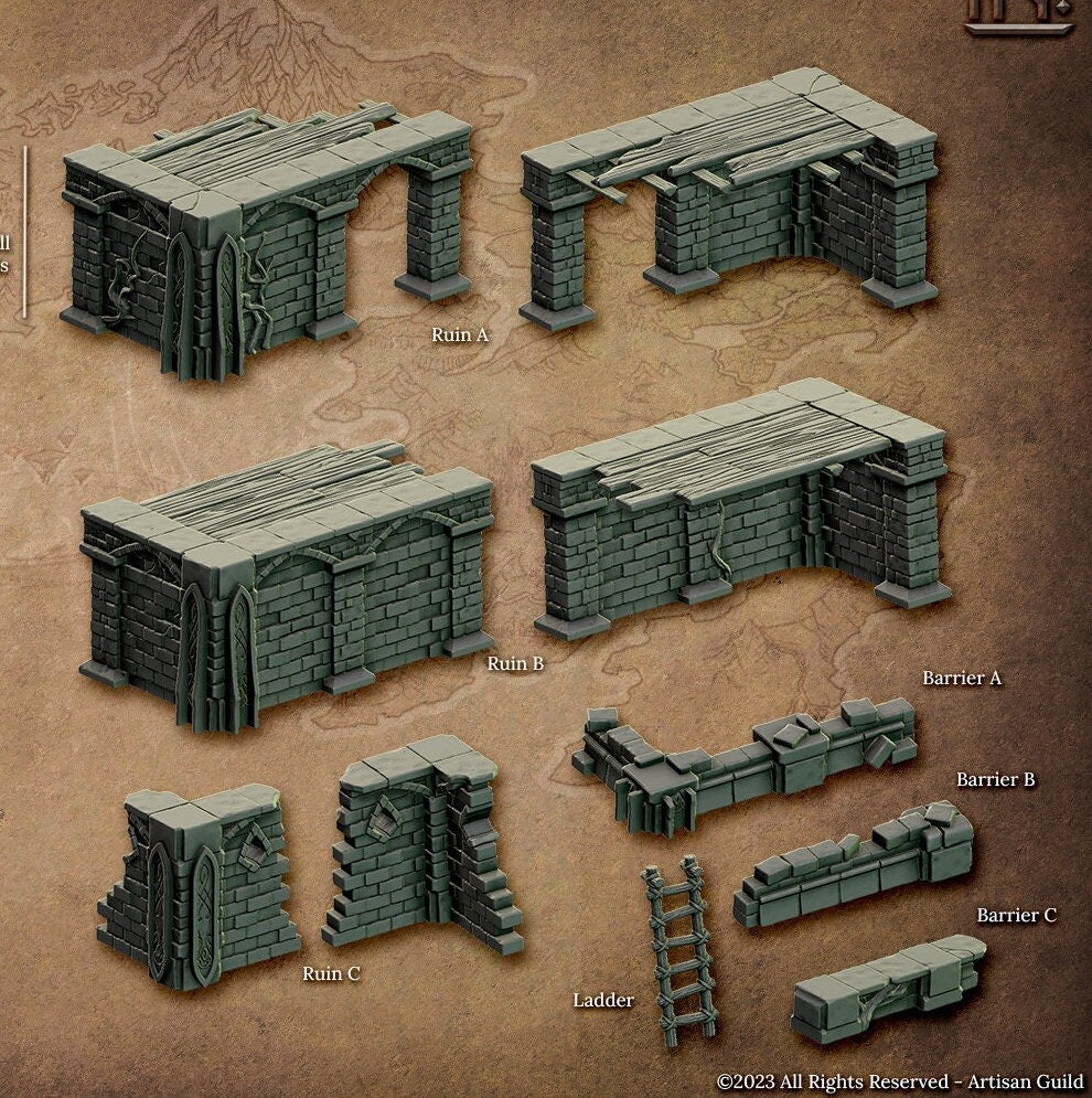 Forest Building Ruins, Terrain Kit - Artisan Guild
