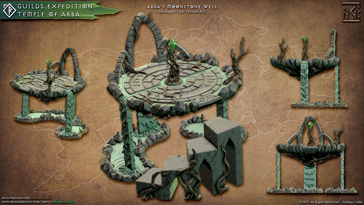 Arba's Moonstone Well, Terrain Piece (2 Variants Available) - Artisan Guild