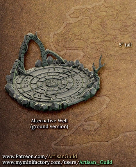 Arba's Moonstone Well, Terrain Piece (2 Variants Available) - Artisan Guild