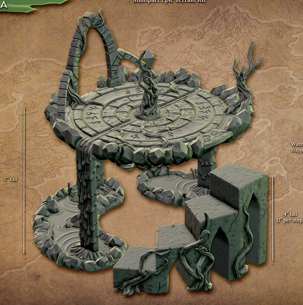 Arba's Moonstone Well, Terrain Piece (2 Variants Available) - Artisan Guild