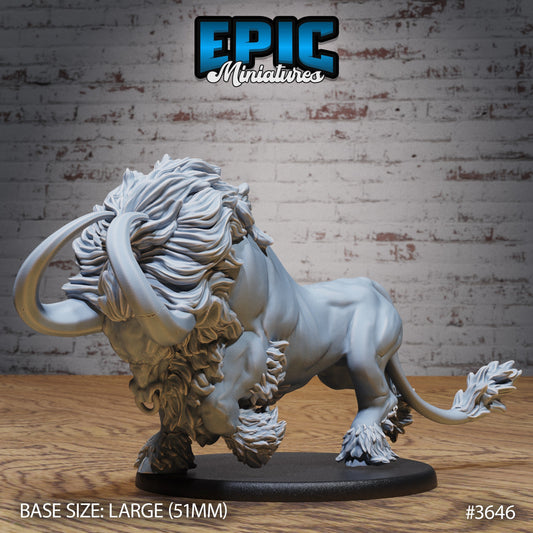 Devilhorn Bull (2 Variants Available) - Epic Miniatures