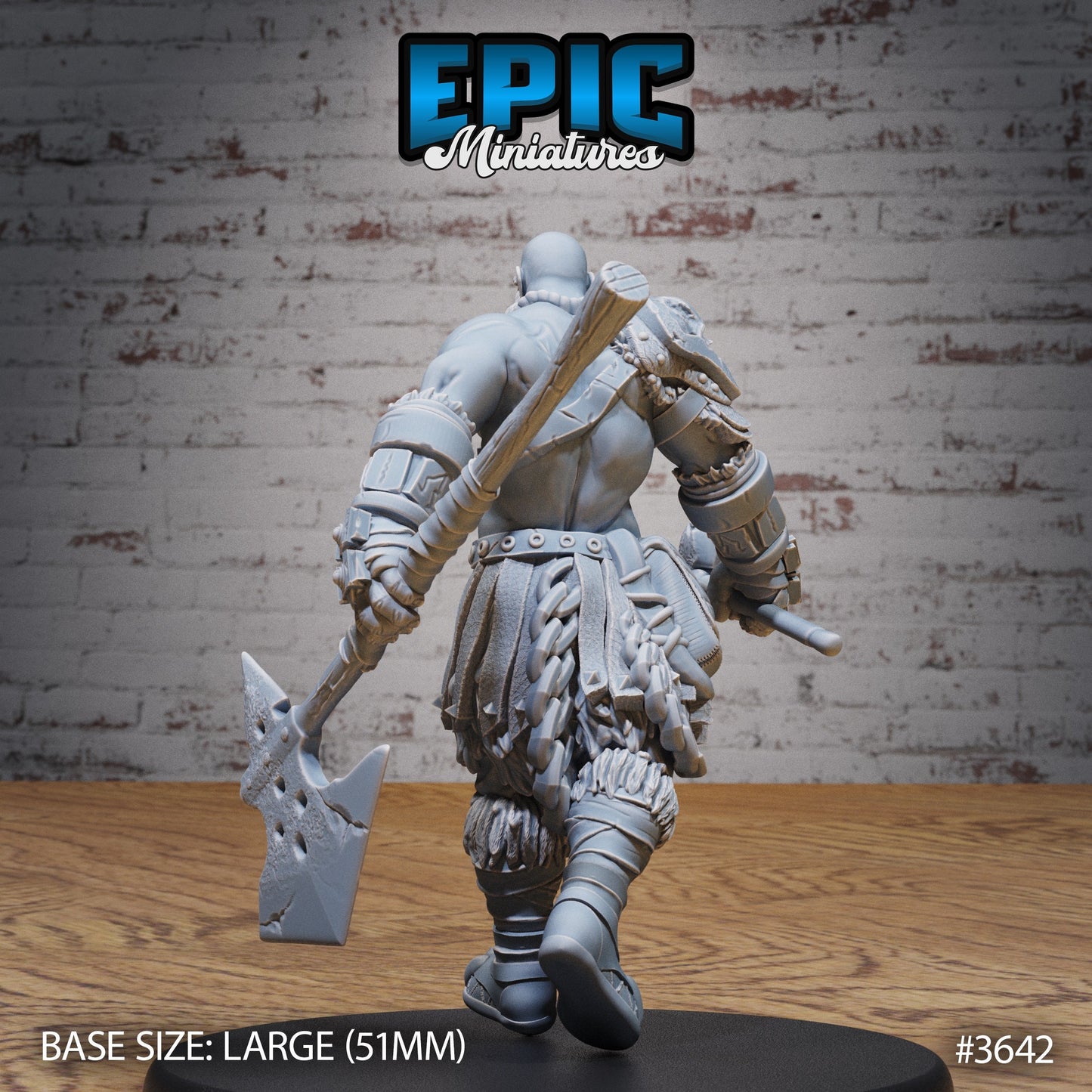 Half Giant Barbarian (3 Variants Available) - Epic Miniatures