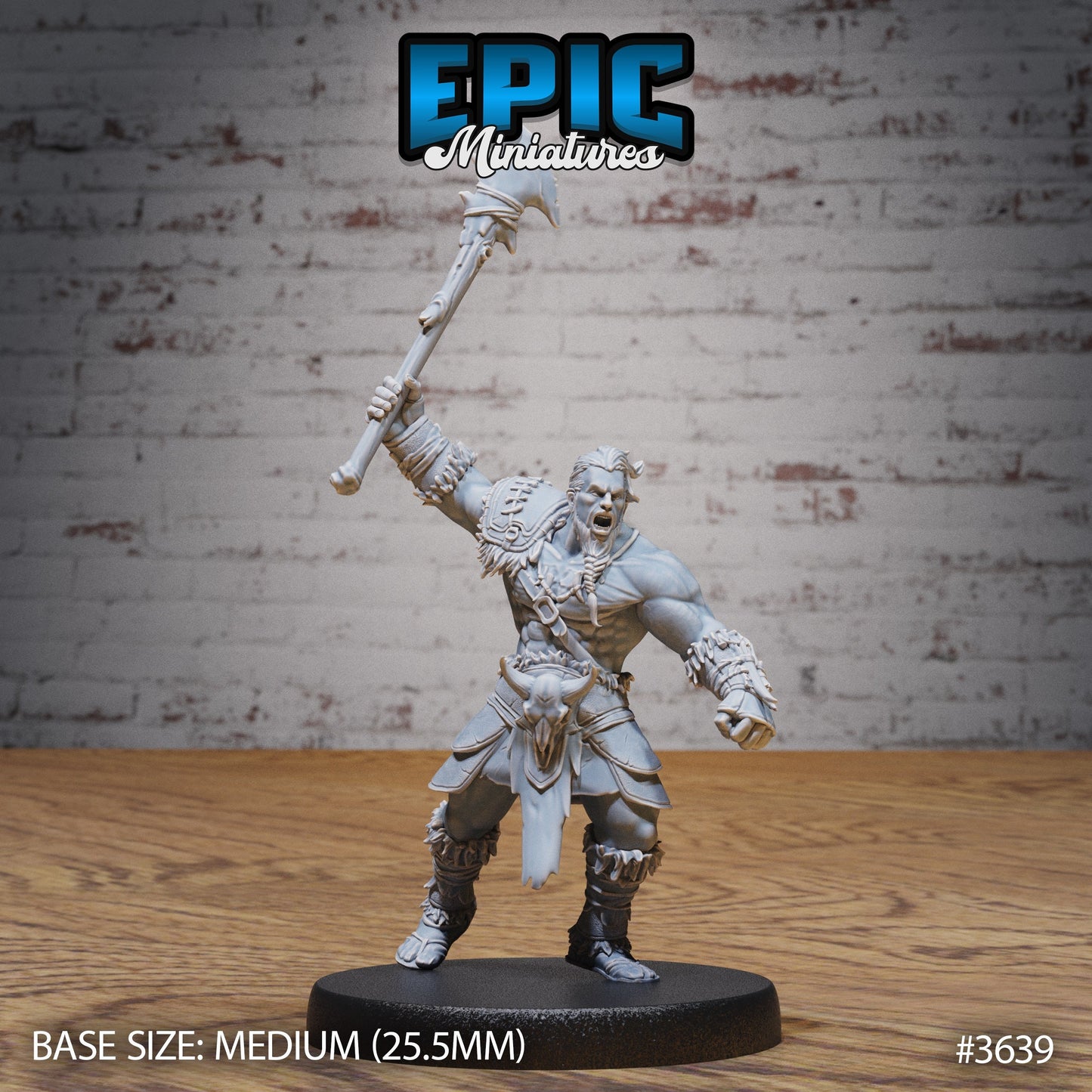 Barbarian Tribe Male (4 Variants Available) - Epic Miniatures
