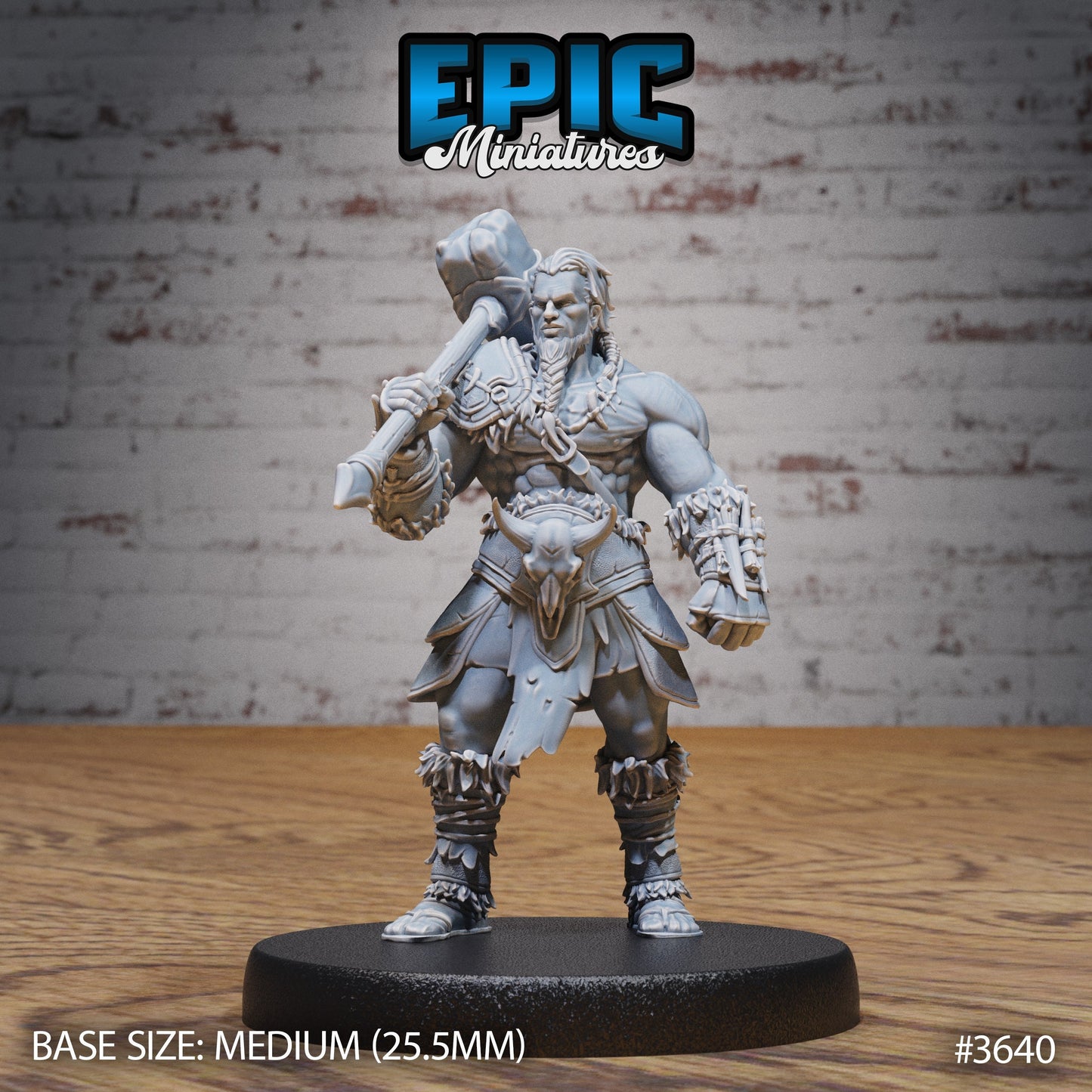 Barbarian Tribe Male (4 Variants Available) - Epic Miniatures