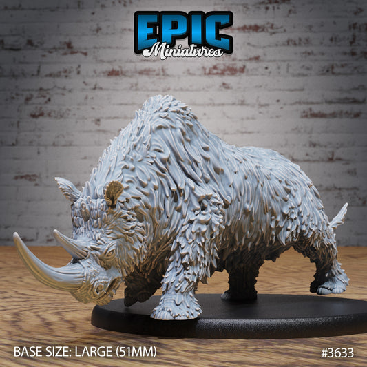 Woolly Rhino (3 Variants Available) - Epic Miniatures