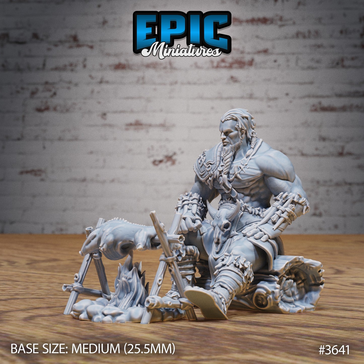 Barbarian Tribe Male (4 Variants Available) - Epic Miniatures