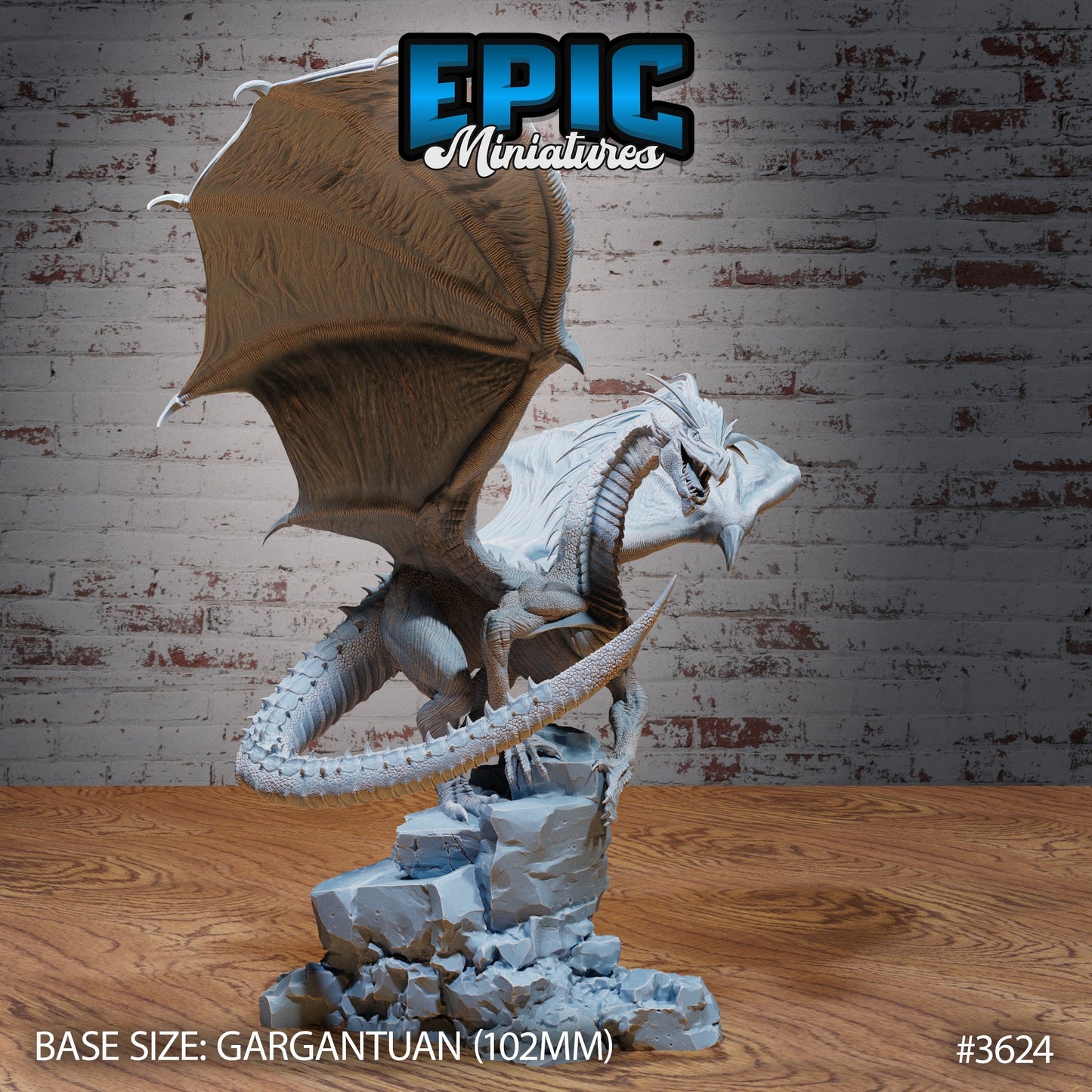 Glacier Dragon (3 Variants Available) - Epic Miniatures