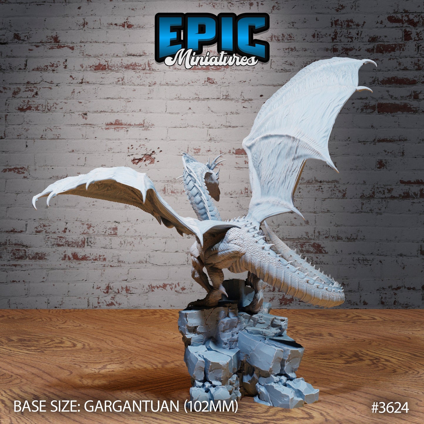 Glacier Dragon (3 Variants Available) - Epic Miniatures