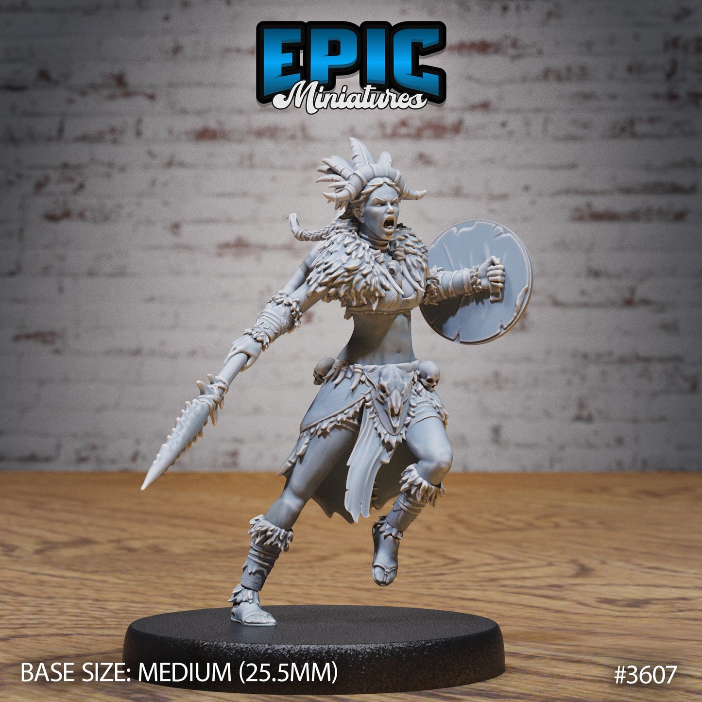 Barbarian Tribe Female (4 Variants Available) - Epic Miniatures