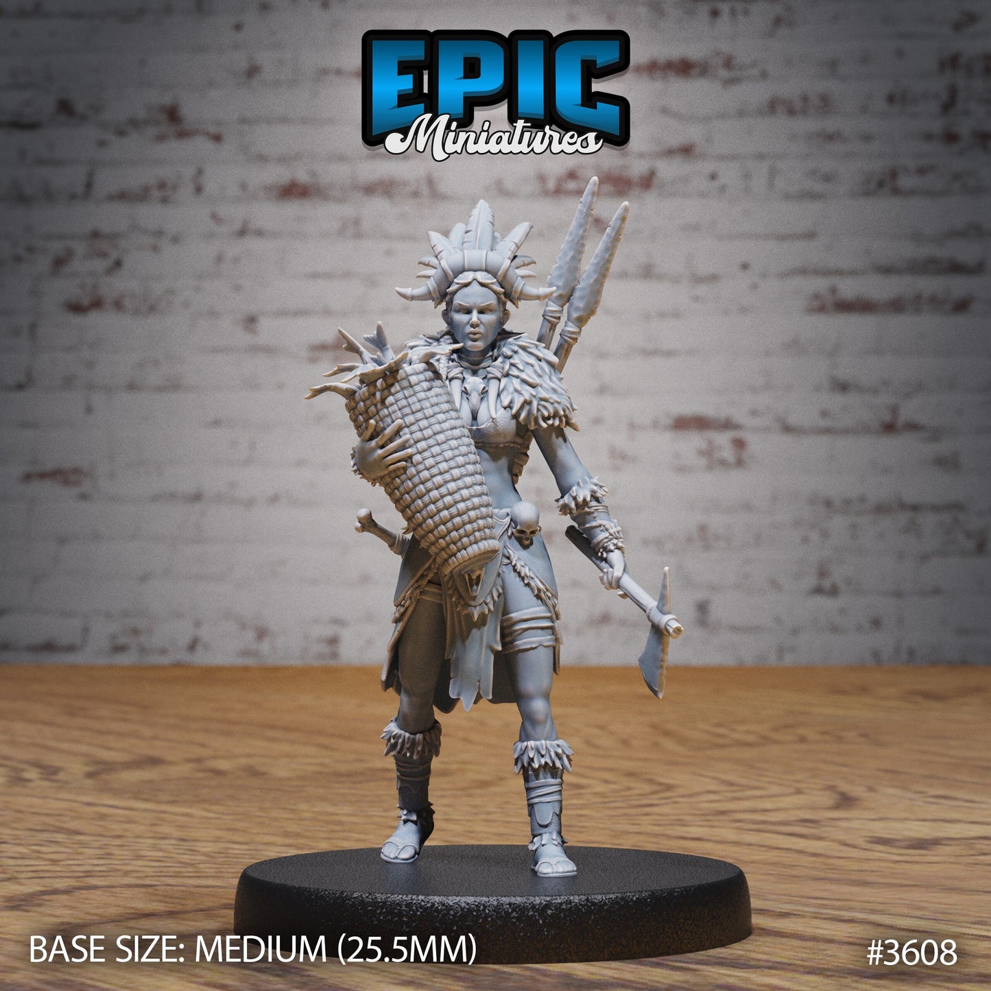 Barbarian Tribe Female (4 Variants Available) - Epic Miniatures