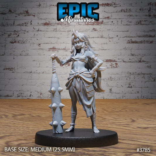 Blue Oni Girl (3 Variants Available) - Epic Miniatures