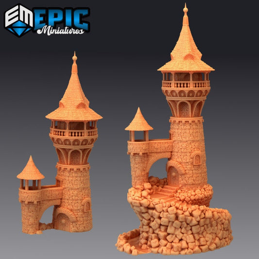 Wizard Tower, Playable Terrain Piece (2 Options Available) - Epic Miniatures
