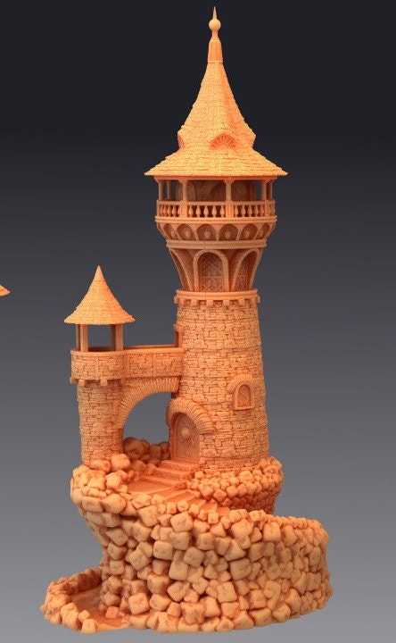 Wizard Tower, Playable Terrain Piece (2 Options Available) - Epic Miniatures