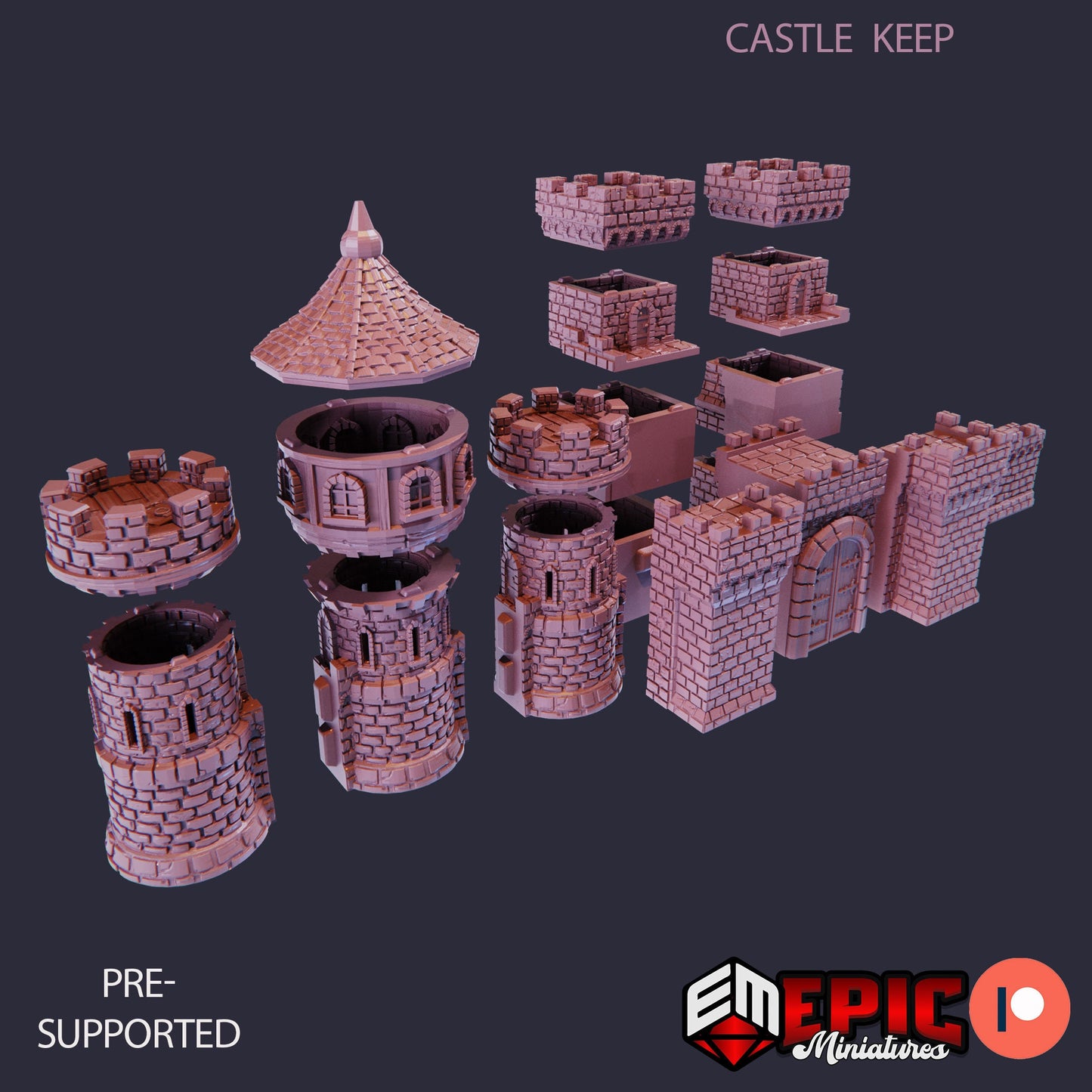 Castle Kingskeep, Playable Terrain Piece - Epic Miniatures