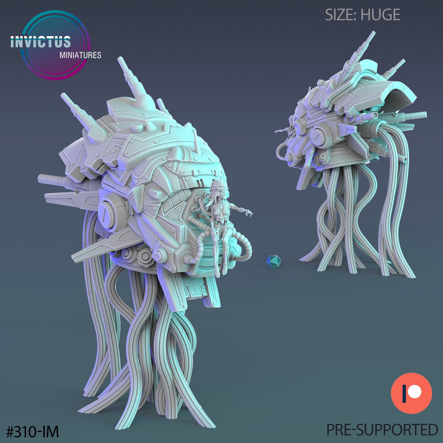 Cyborg Hive Queen (3 Variants Available) - Invictus Miniatures