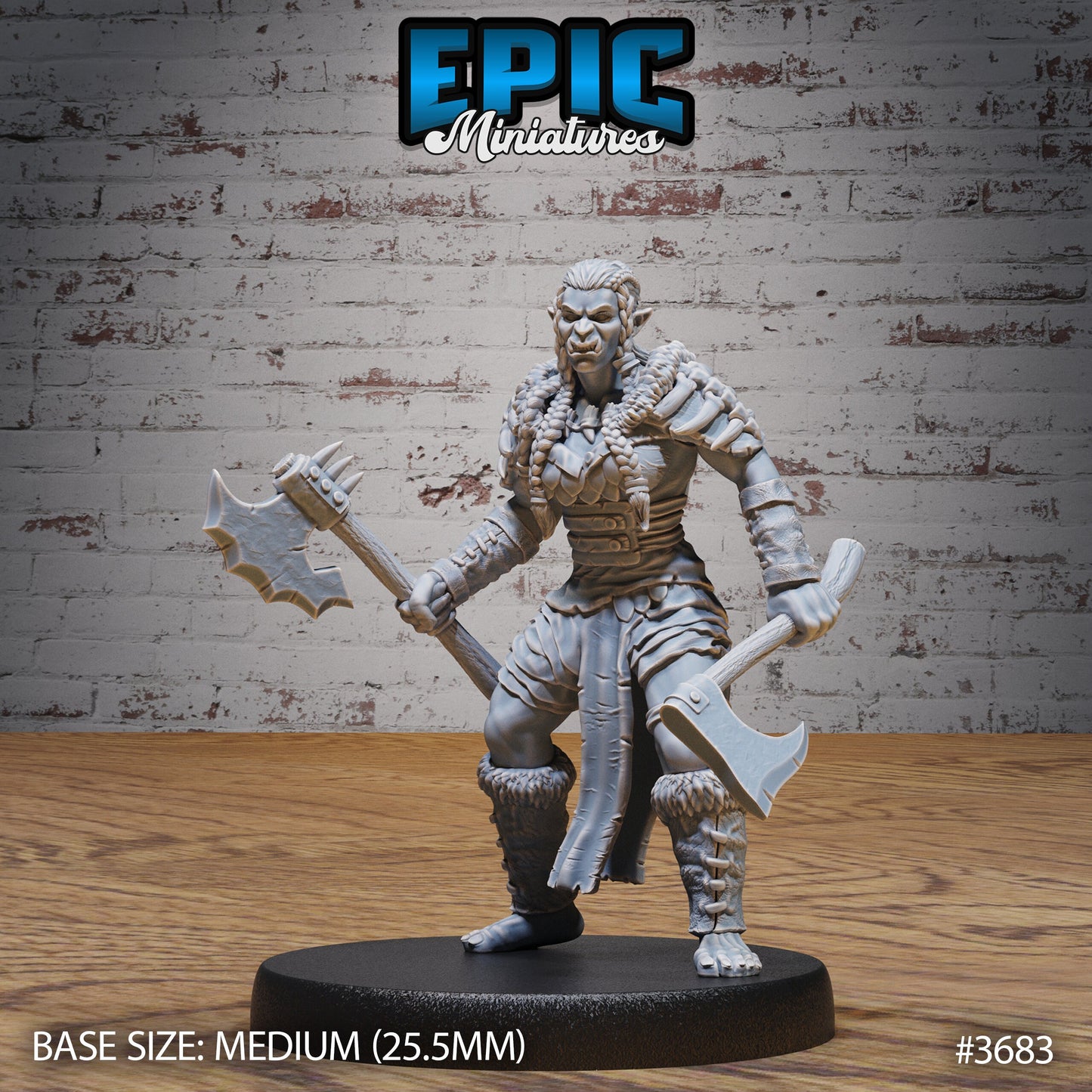 Half-Orc Marauder (3 Variants Available) - Epic Miniatures