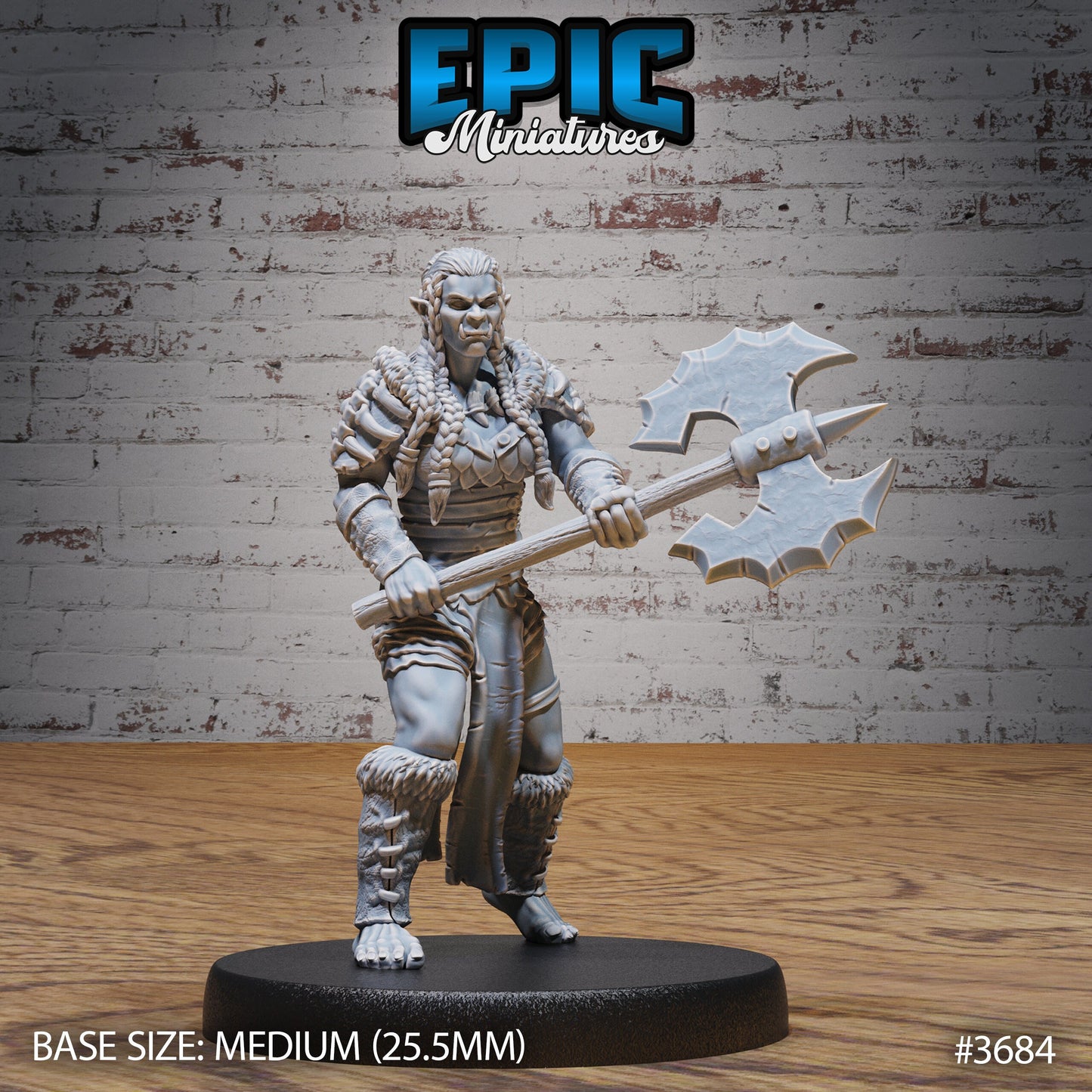 Half-Orc Marauder (3 Variants Available) - Epic Miniatures