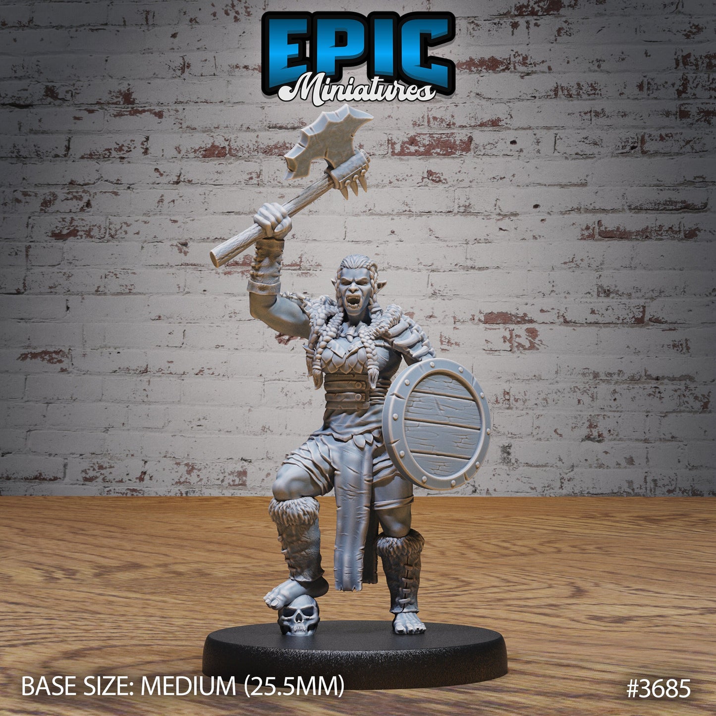 Half-Orc Marauder (3 Variants Available) - Epic Miniatures